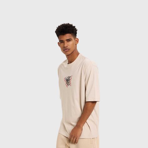 Polera Hombre Doble Print Beige Iii Fashion's Park-1
