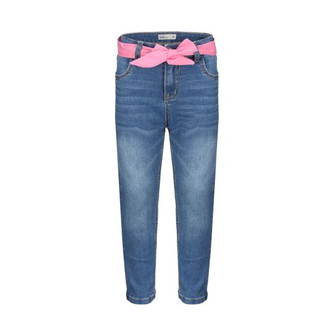 Jeans Niña Básico Azul Claro-0