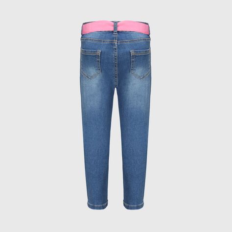 Jeans Niña Básico Azul Claro-1