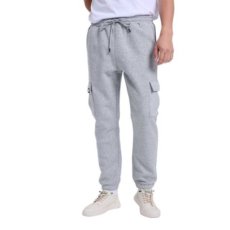 Pantalón Buzo Hombre Deportivo Gris Melange-0
