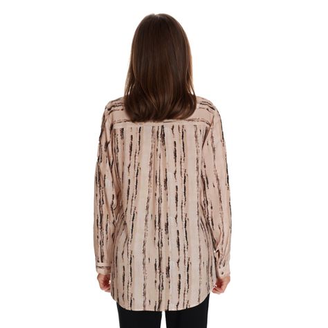 Blusa Mujer Lisa Estampada Beige-1