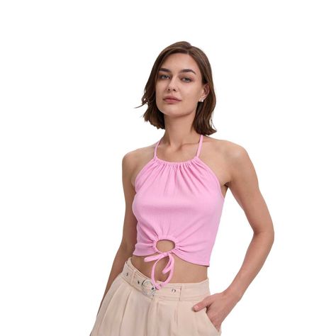 Polera Mujer Amarra Rosado Fashion's Park-0