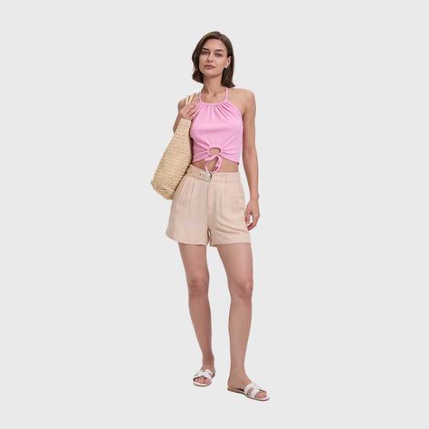 Polera Mujer Amarra Rosado Fashion's Park-3
