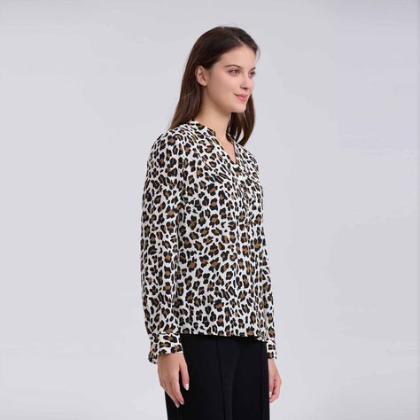 Blusa Mujer Crep Con Botón Beige-1