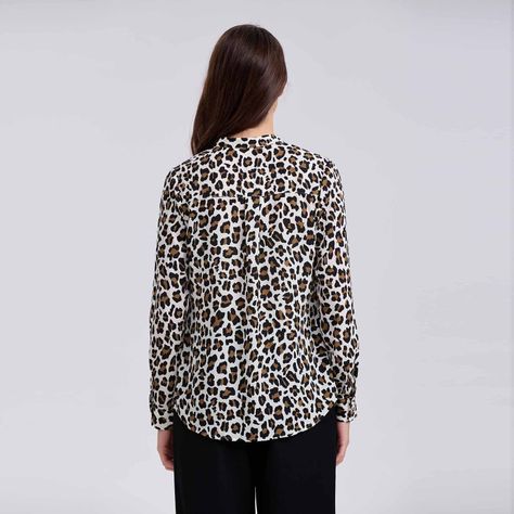 Blusa Mujer Crep Con Botón Beige-2