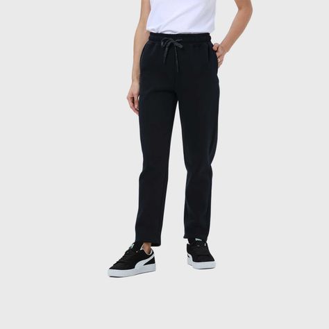 Pantalón Buzo Escolar Mujer Juvenil Recto Slim Azul Fsp-1