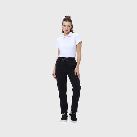 Pantalón Buzo Escolar Mujer Juvenil Recto Slim Azul Fsp-3