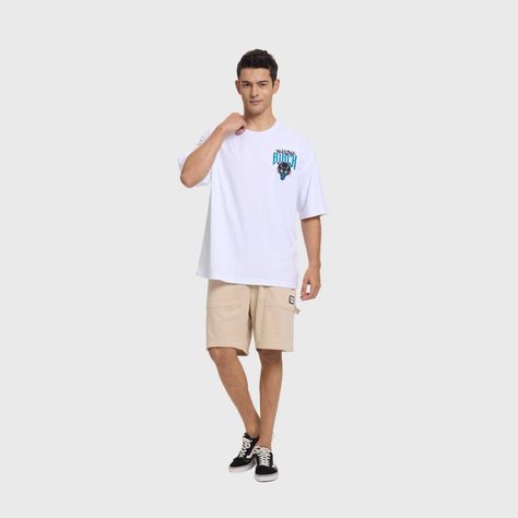 Polera Hombre Wild Blanco Fashion's Park-3