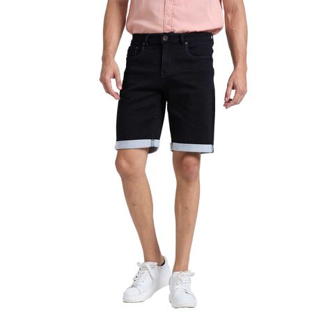 Bermuda Hombre Jogger Slim Negro Fashions Park-0