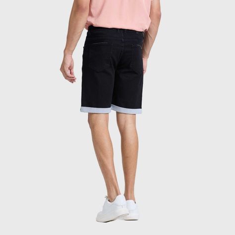 Bermuda Hombre Jogger Slim Negro Fashions Park-2