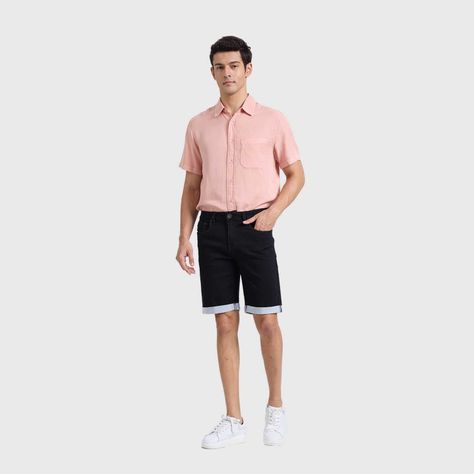 Bermuda Hombre Jogger Slim Negro Fashions Park-3