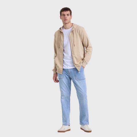 Polerón Hombre Básico Rider Beige Fashion's Park-3