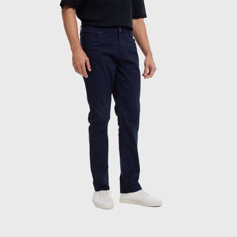 Jeans Hombre Slim Color Azul Fashion's Park-1