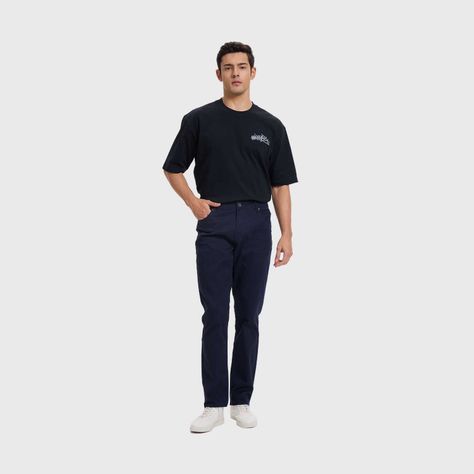 Jeans Hombre Slim Color Azul Fashion's Park-3