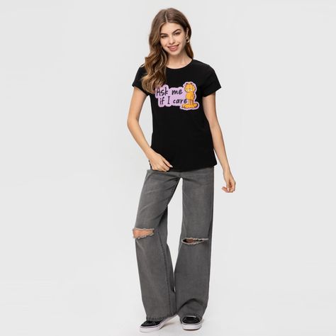 Polera Garfield Juvenil Negro Fashions Park-3