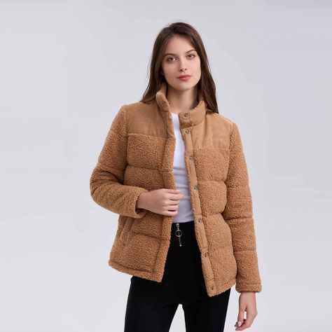 Polar Mujer Tipo Cahqueta Puffa Camel Fashion´s Park-1