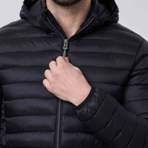 Parka Hombre Full Zipper Negro I Fashion´s Park-3