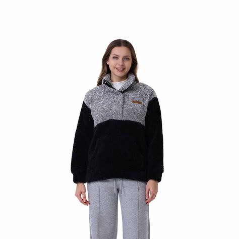 Polar Mujer Color Block Negro-0