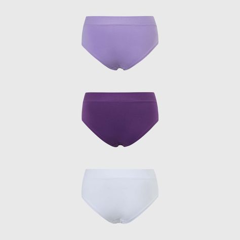 Calzón Mujer Tripack Bikini Algodón Lila Fashion's Park-1