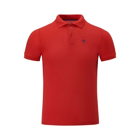Polera Niño Pique Básica Rojo Fashions Park-0