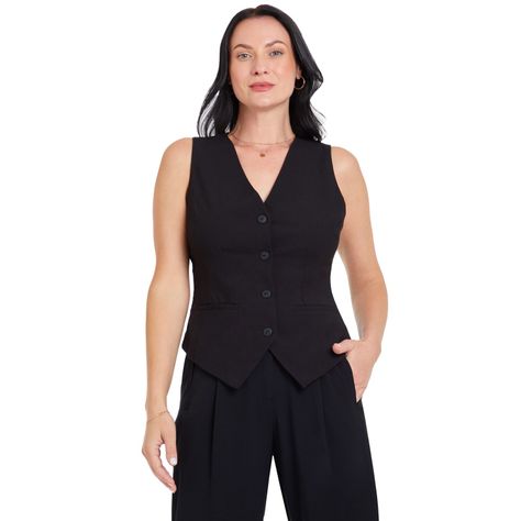 Blusa Con Botones Negro Mujer-0