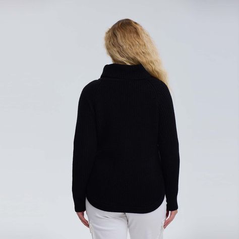 Sweater Mujer Tejido Negro-2