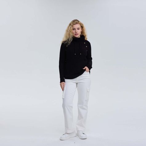 Sweater Mujer Tejido Negro-3