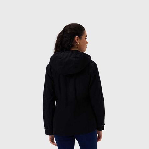 Chaqueta Mujer Con Gorro Negro Fashion's Park-2