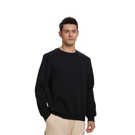 Polerón Hombre Básico Negro Fashion's Park-0
