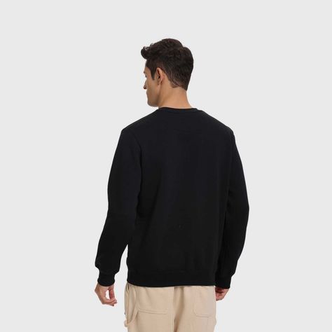 Polerón Hombre Básico Negro Fashion's Park-2