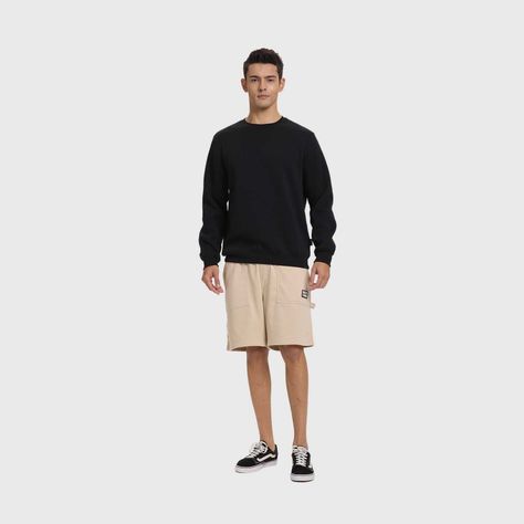 Polerón Hombre Básico Negro Fashion's Park-3