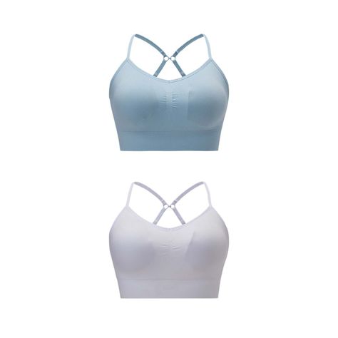 Sostén Mujer Bipack Peto Liso Celeste Fashion's Park-0