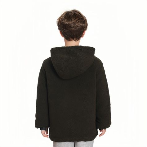 Chaqueta Niño Reversible Verde Militar-1