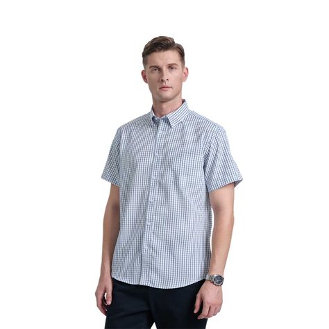 Camisa Hombre Rapport Casual Celeste Claro Fashion's Park-0