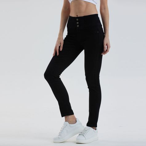 Jeans Mujer Skinny Castilla Negro-1