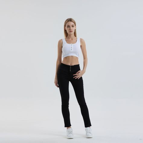 Jeans Mujer Skinny Castilla Negro-3