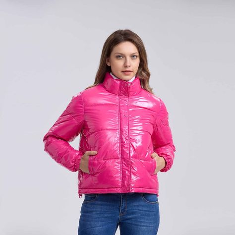 Parka Mujer Puffa Glossy Magenta-0