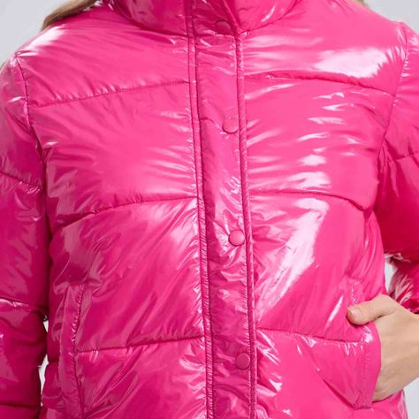 Parka Mujer Puffa Glossy Magenta-3