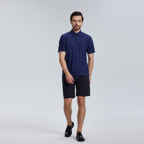 Polera Pique Azul Oscuro Hombre-3