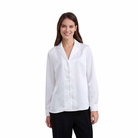 Blusa Mujer Satín Crudo-0