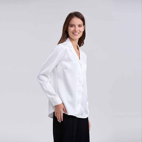 Blusa Mujer Satín Crudo-1
