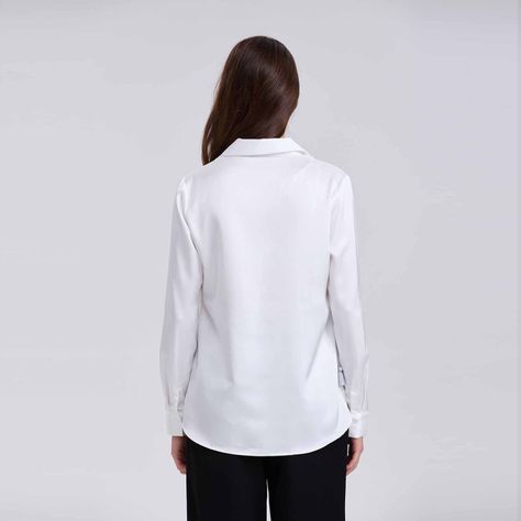 Blusa Mujer Satín Crudo-2