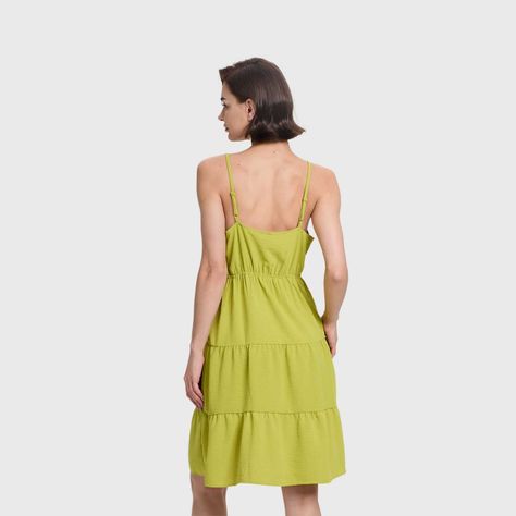 Vestido Mujer Vestido Corto Verde Pistacho Fashion's Park-2