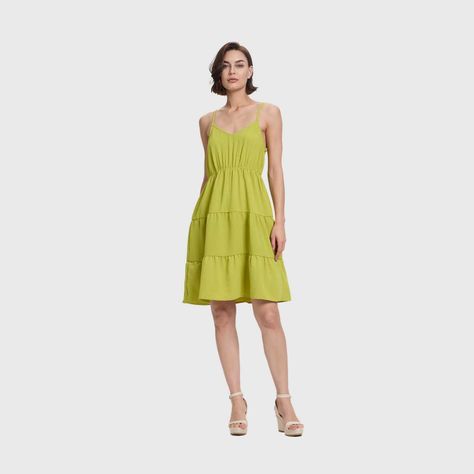 Vestido Mujer Vestido Corto Verde Pistacho Fashion's Park-3