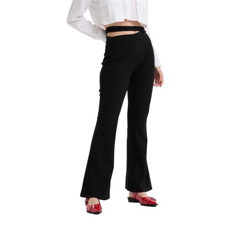 Pantalón Mujer Sastre Pretina Negro Fashion's Park-0