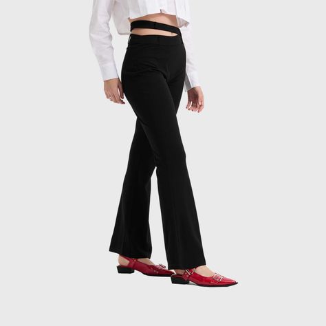 Pantalón Mujer Sastre Pretina Negro Fashion's Park-1
