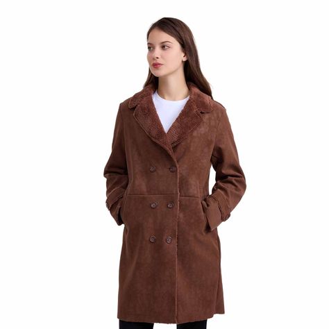 Abrigo Mujer Bonded Corderito Cafe Fashion´s Park-0
