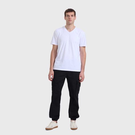 Polera Hombre Básica Blanco I Fashion's Park-3