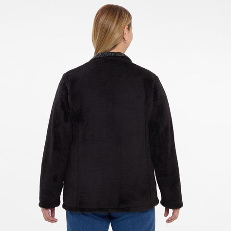 Chaqueta Mujer Casual Reversible Negro-2