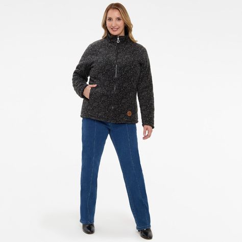 Chaqueta Mujer Casual Reversible Negro-3